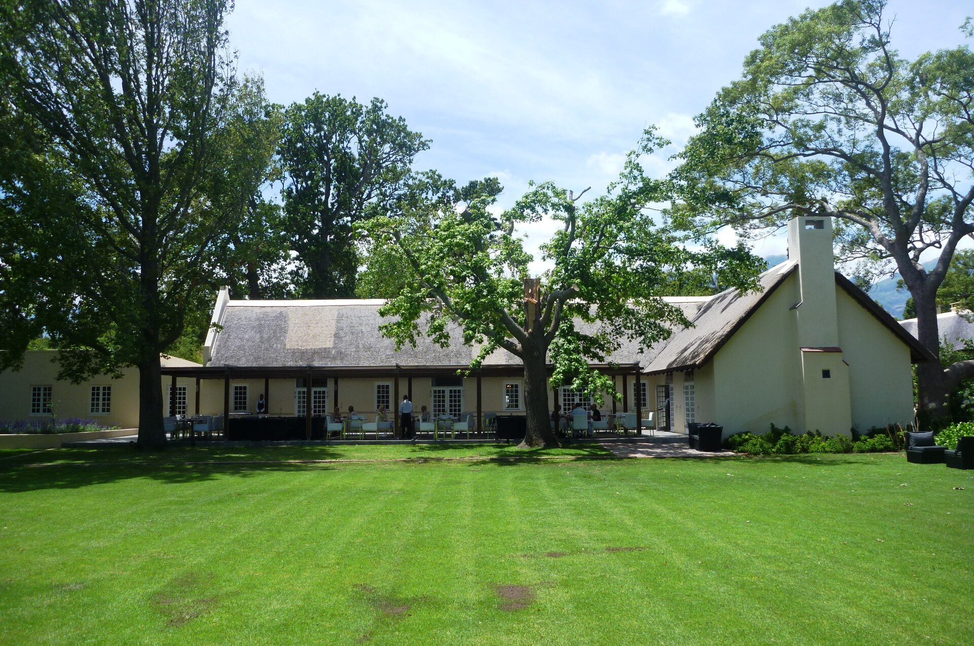 wine estate restaurant South Africa