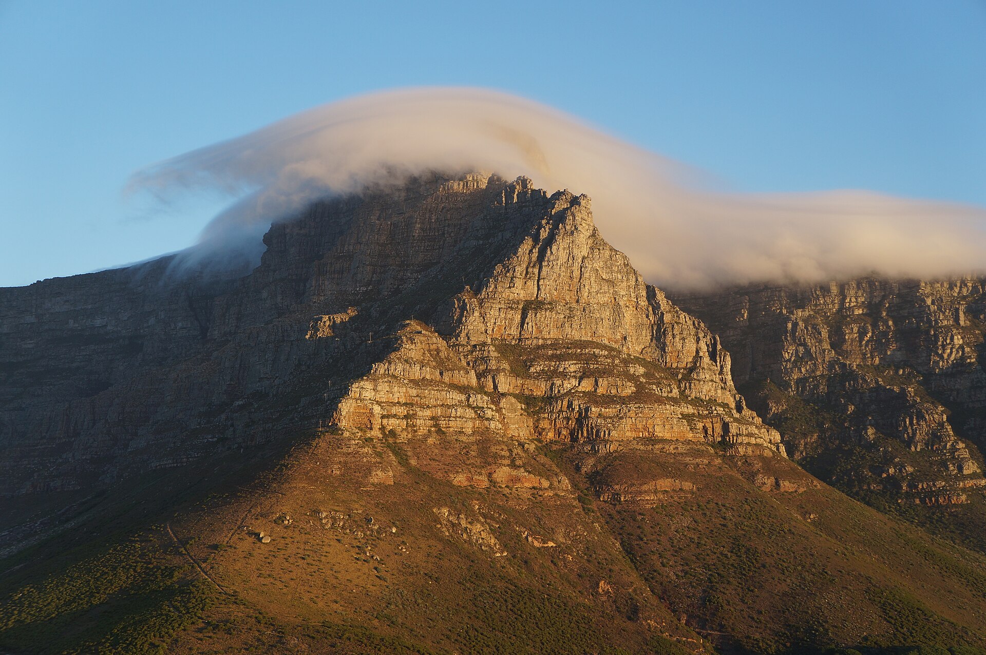 Table Mountain clouds tablecloth